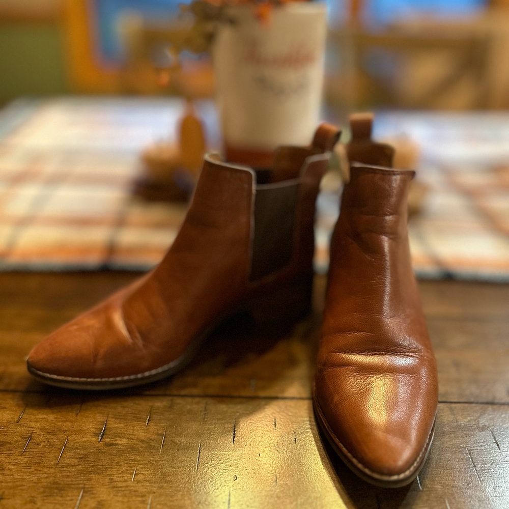 Leather Lucky Brand Booties